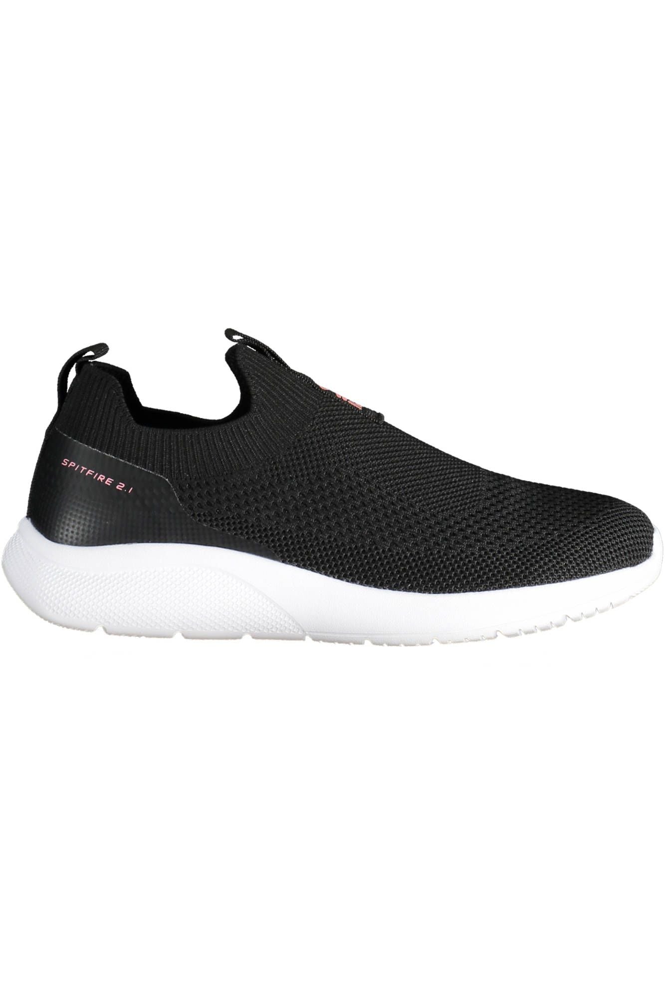 Chic Black Elastic Sports Sneakers