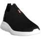 Chic Black Elastic Sports Sneakers