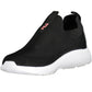 Chic Black Elastic Sports Sneakers