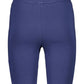 Chic Blue Short Leggings with Embroidered Logo