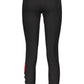 Elastic High-Waist Logo Print Leggings