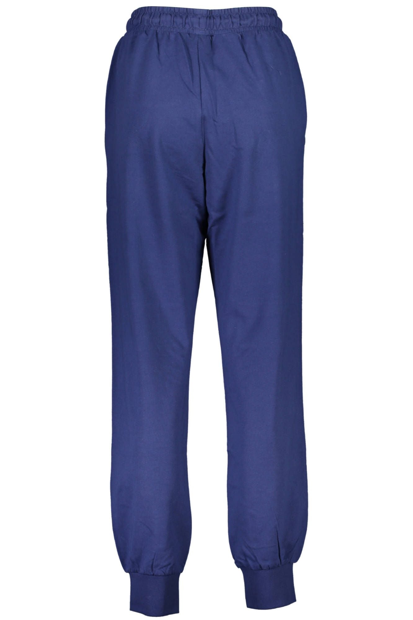 Chic Blue Sports Trousers with Ankle Cuffs