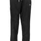 Elegant Sporty Chic Black Trousers with Ankle Cuffs