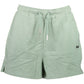 Chic Green Cotton Shorts with Embroidered Logo