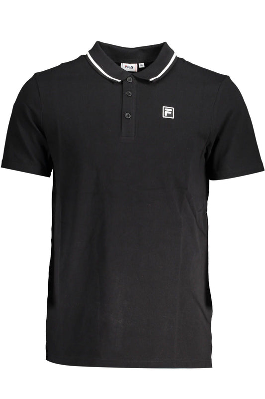 Sleek Cotton Polo with Contrast Details