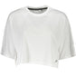 Elegant White Logo Tee with Wide Neckline