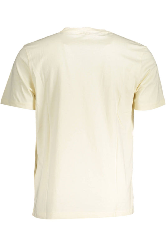 Sleek White Cotton Logo Tee