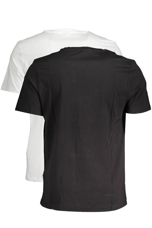 Sleek Bi-Pack Fila T-Shirts in White and Black