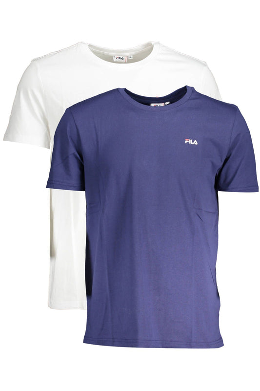 Bi-Pack Organic Cotton Tees in White & Blue