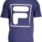Round Neck Cotton Tee with Logo Print