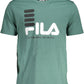 Emerald Cotton Tee with Signature Print