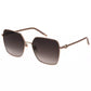 Gold Metal Square Frame Sunglasses