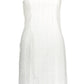 Elegant White Embroidered Cotton Dress