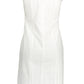 Elegant White Embroidered Cotton Dress