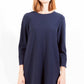 Chic Quarter-Sleeve Round Neck Dress