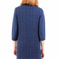 Elegant High Neck Wool Blend Dress
