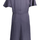 Elegant Blue Short-Sleeve Dress