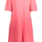 Elegant Pink Short Dress with Pockets