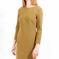 Chic Green Dress with Elegant Zip Back Detail