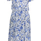 Chic White Short Sleeve Long Dress with Pockets