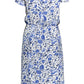 Chic White Short Sleeve Long Dress with Pockets
