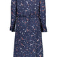 Elegant Blue Viscose Long Sleeve Dress