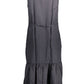 Elegant Sleeveless Buttoned Midi Dress