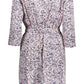 Elegant Long Sleeve Wrap Dress in Pink