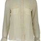Elegant Beige Long Sleeve Shirt with Italian Collar