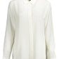 Chic White Long-Sleeved Shirt with Italian Collar