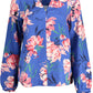 Elegant Blue Lyocell V-Neck Shirt