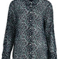 Chic Blue Italian Collar Shirt
