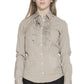 Chic Slim Fit Long Sleeve Shirt in Brown