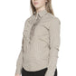 Chic Slim Fit Long Sleeve Shirt in Brown