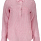 Elegant Red Linen Button-Up Shirt