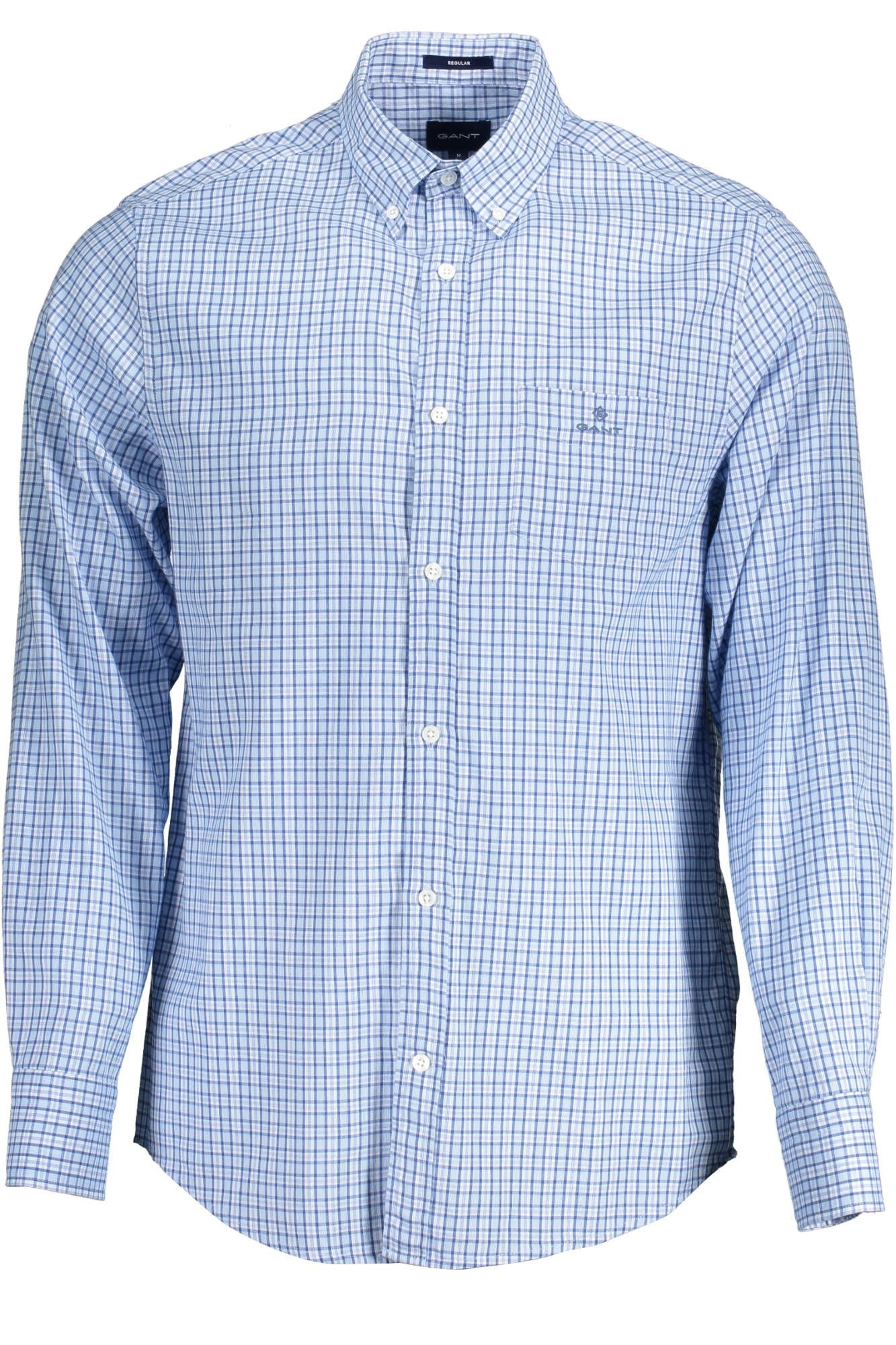 Elegant Light Blue Regular Fit Shirt