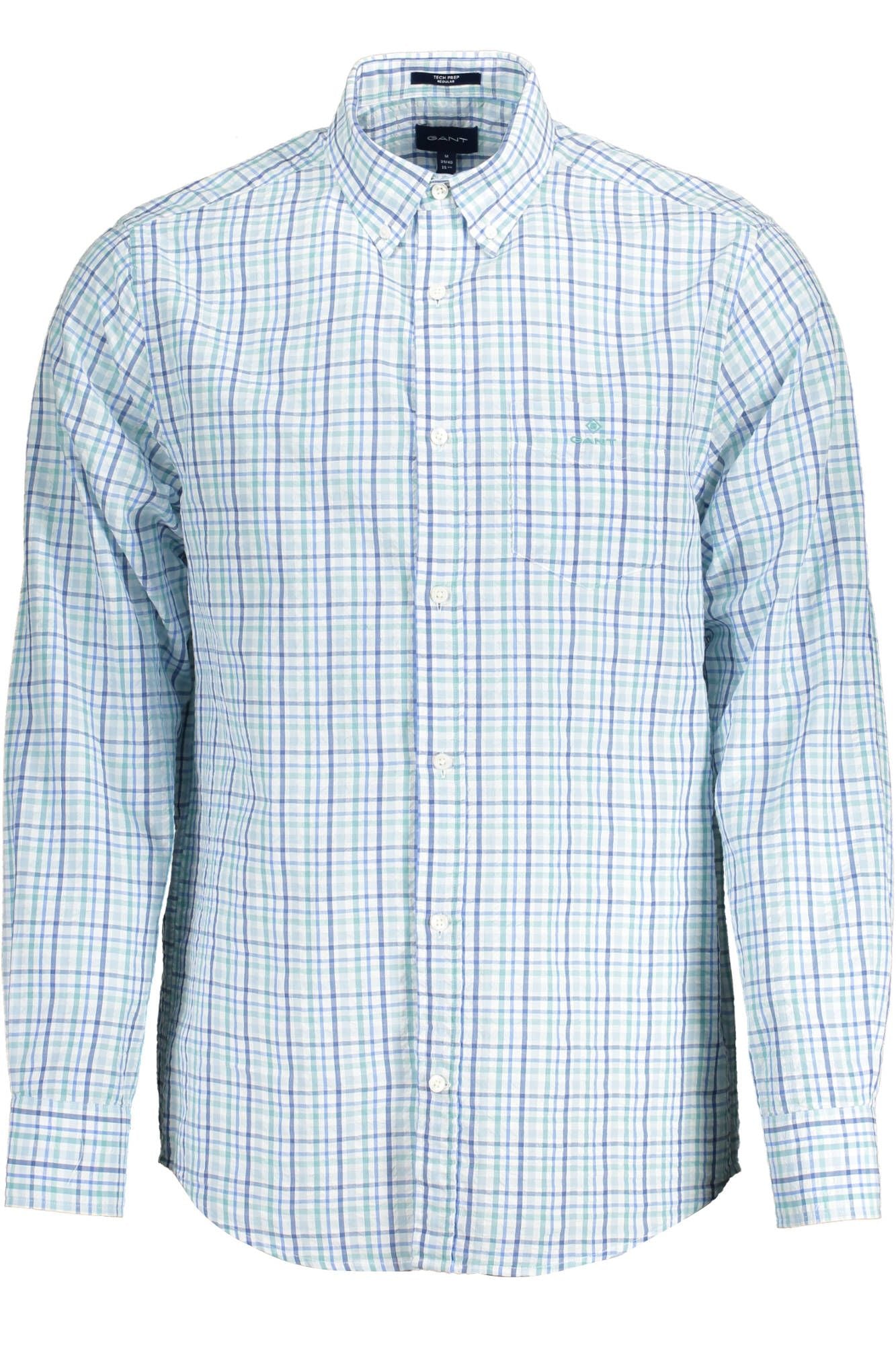 Elegant Light Blue Long-Sleeved Men's Shirt