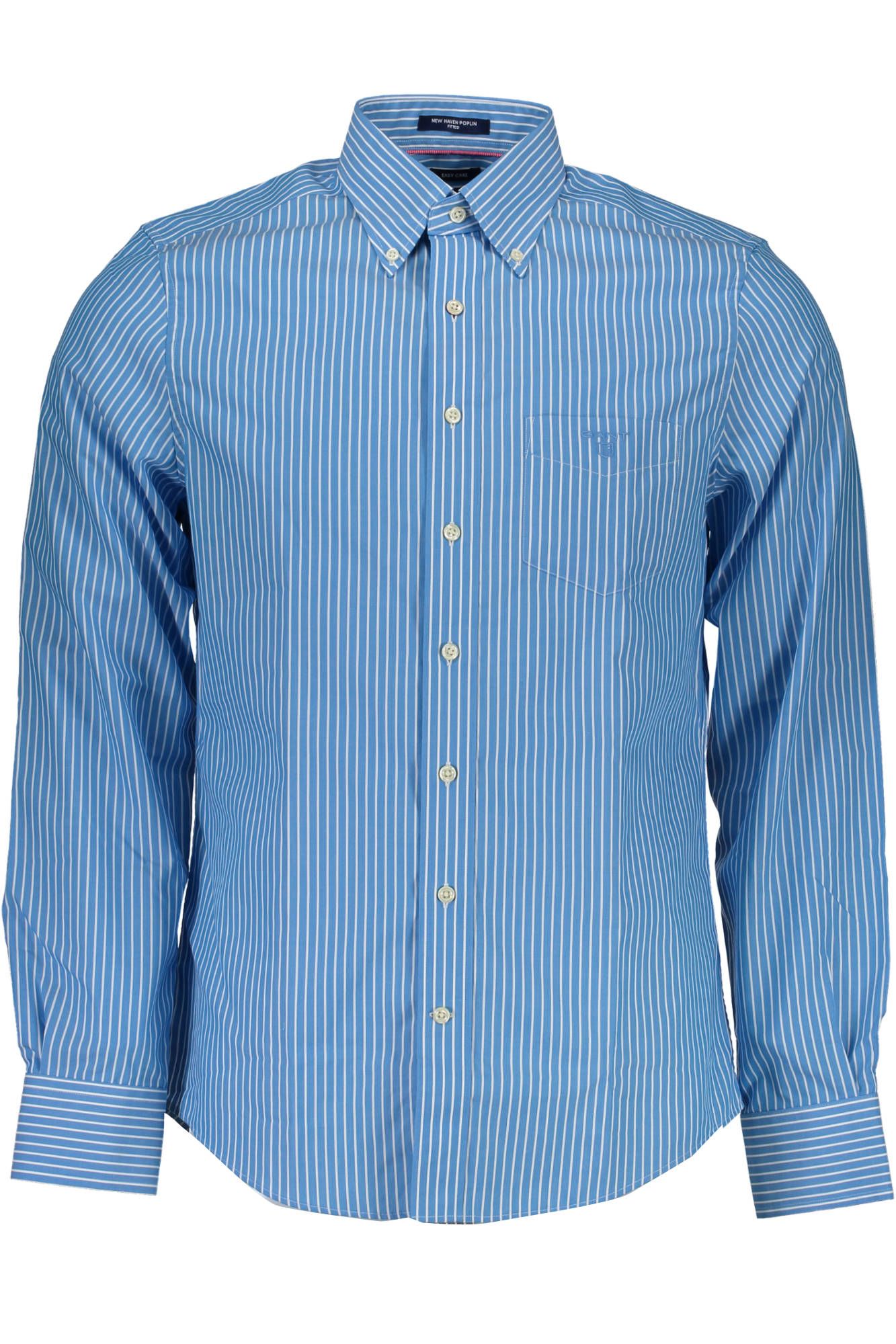 Elegant Light Blue Slim Fit Men's Shirt