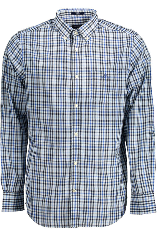 Elegant Light Blue Long-Sleeved Shirt for Men