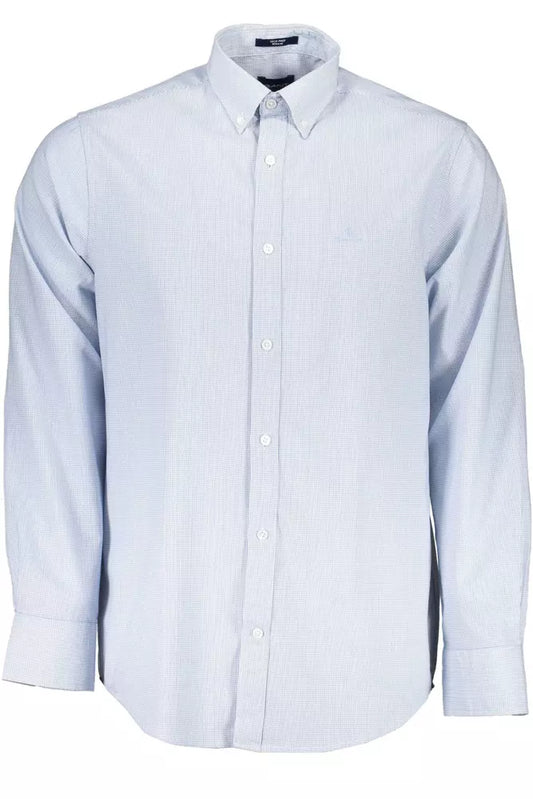 Elegant Light Blue Long Sleeve Shirt