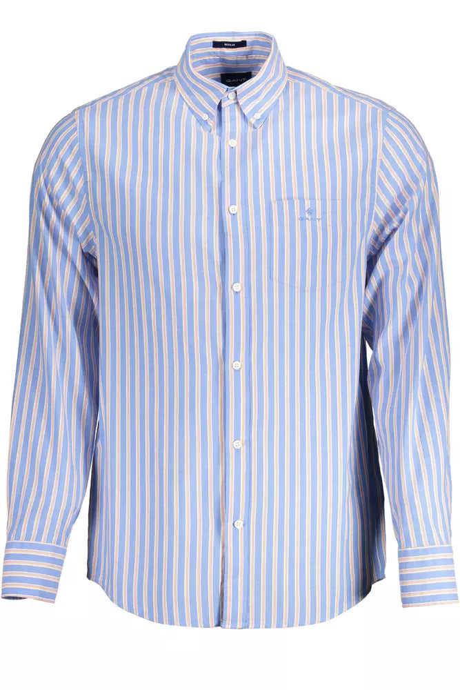 Elegant Light Blue Cotton Shirt for Men