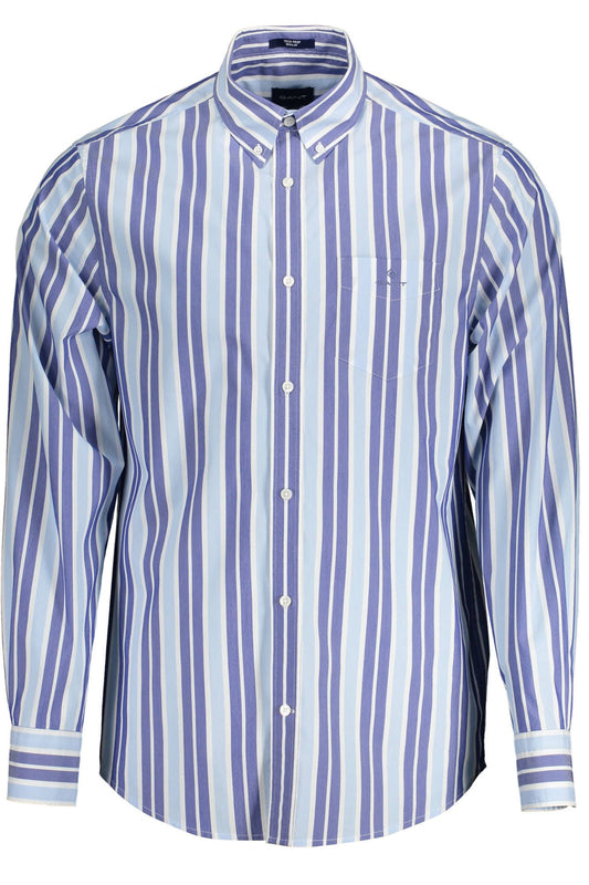 Elegant Light Blue Long-Sleeved Men's Shirt