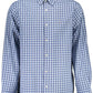 Chic Light Blue Italian Collar Shirt