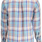 Chic Light Blue Linen Men's Button-Down Shirt