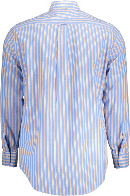 Elegant Light Blue Button-Down Men's Shirt