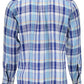 Elegant Light Blue Linen Long Sleeve Shirt