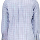 Elegant Light Blue Long Sleeve Cotton Shirt