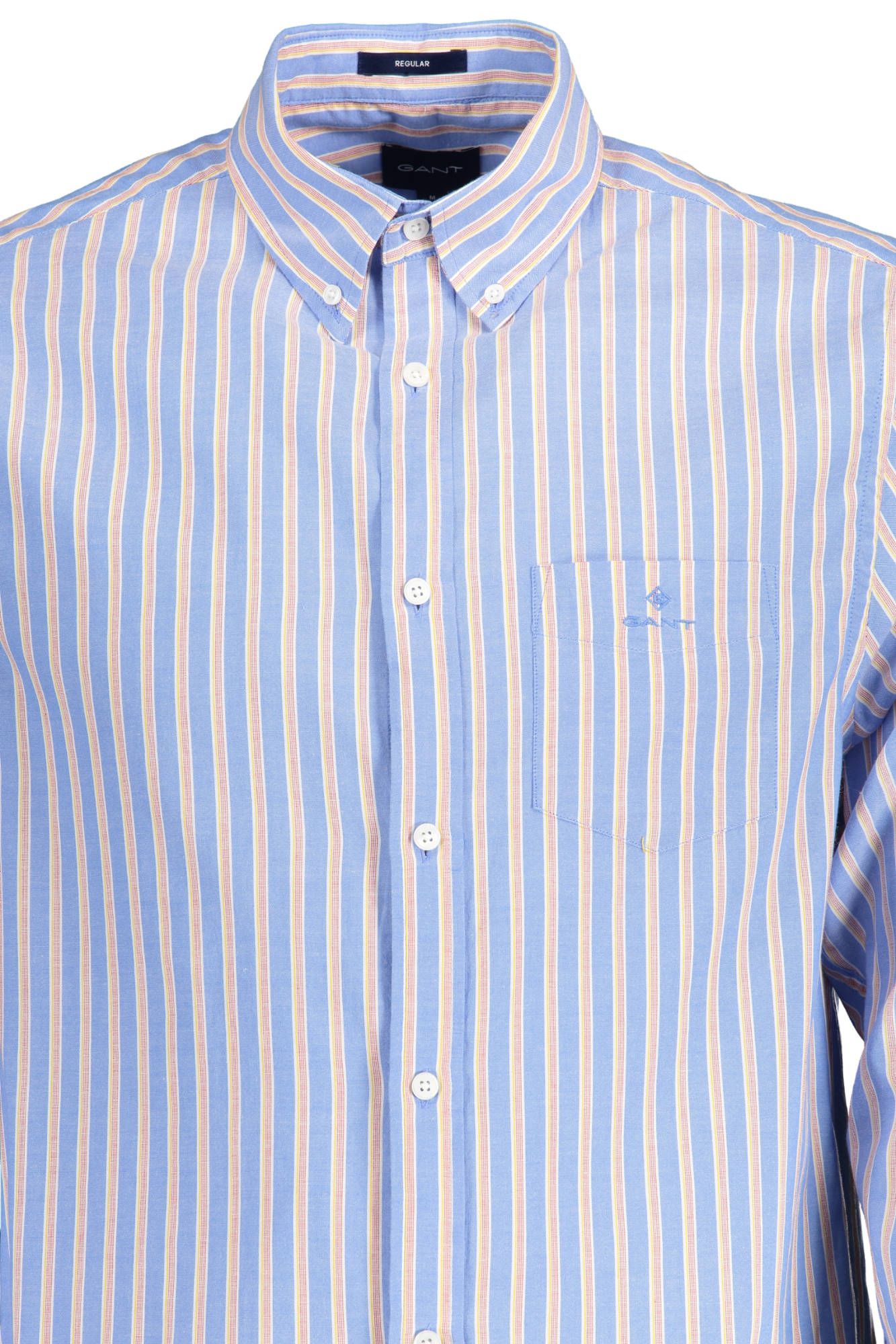 Elegant Light Blue Button-Down Men's Shirt