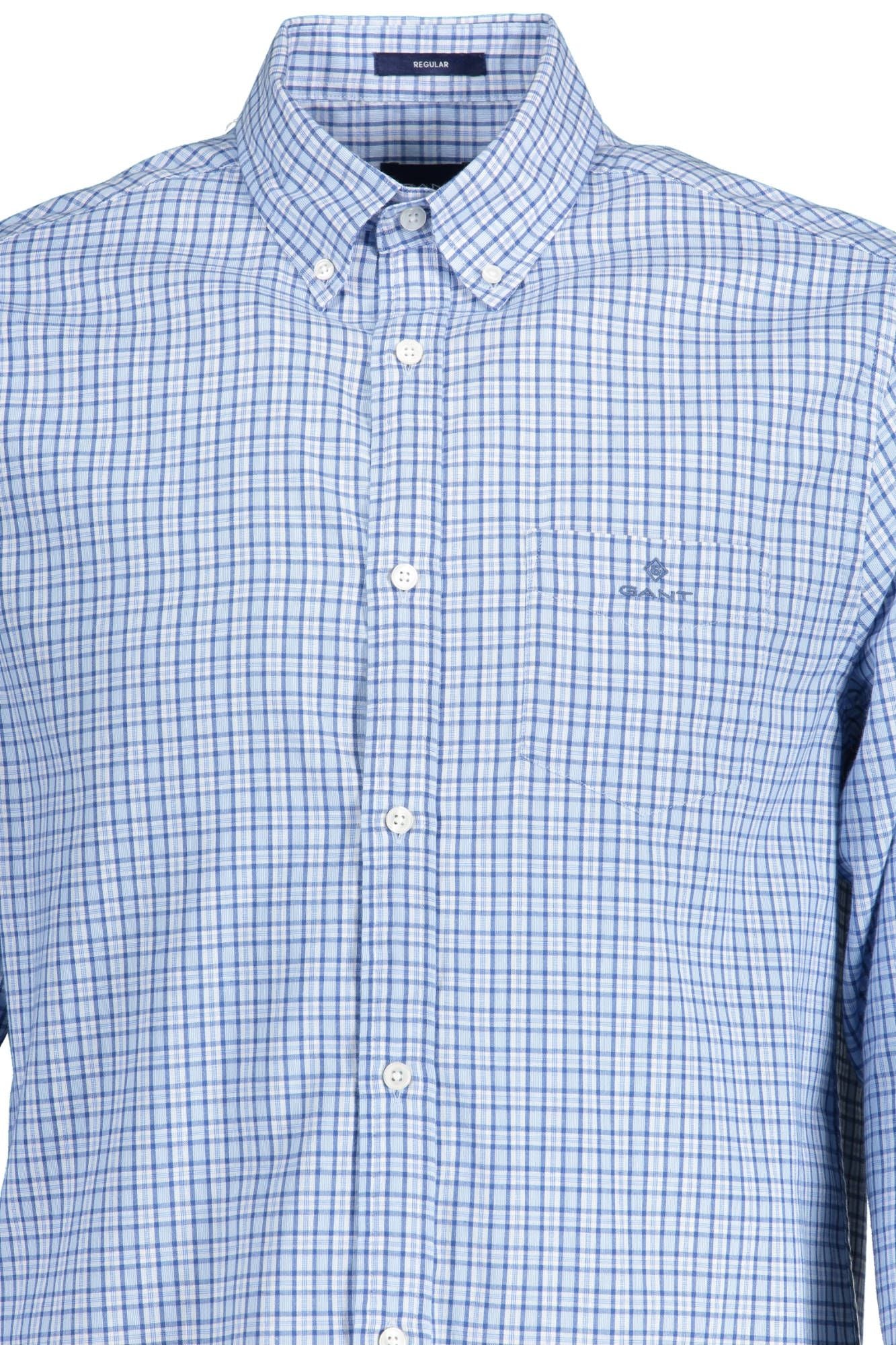 Elegant Light Blue Regular Fit Shirt