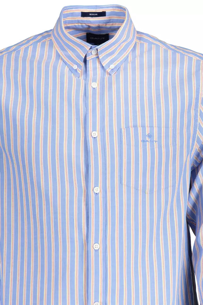 Elegant Light Blue Cotton Shirt for Men